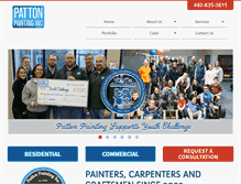 Tablet Screenshot of pattonpainting.com
